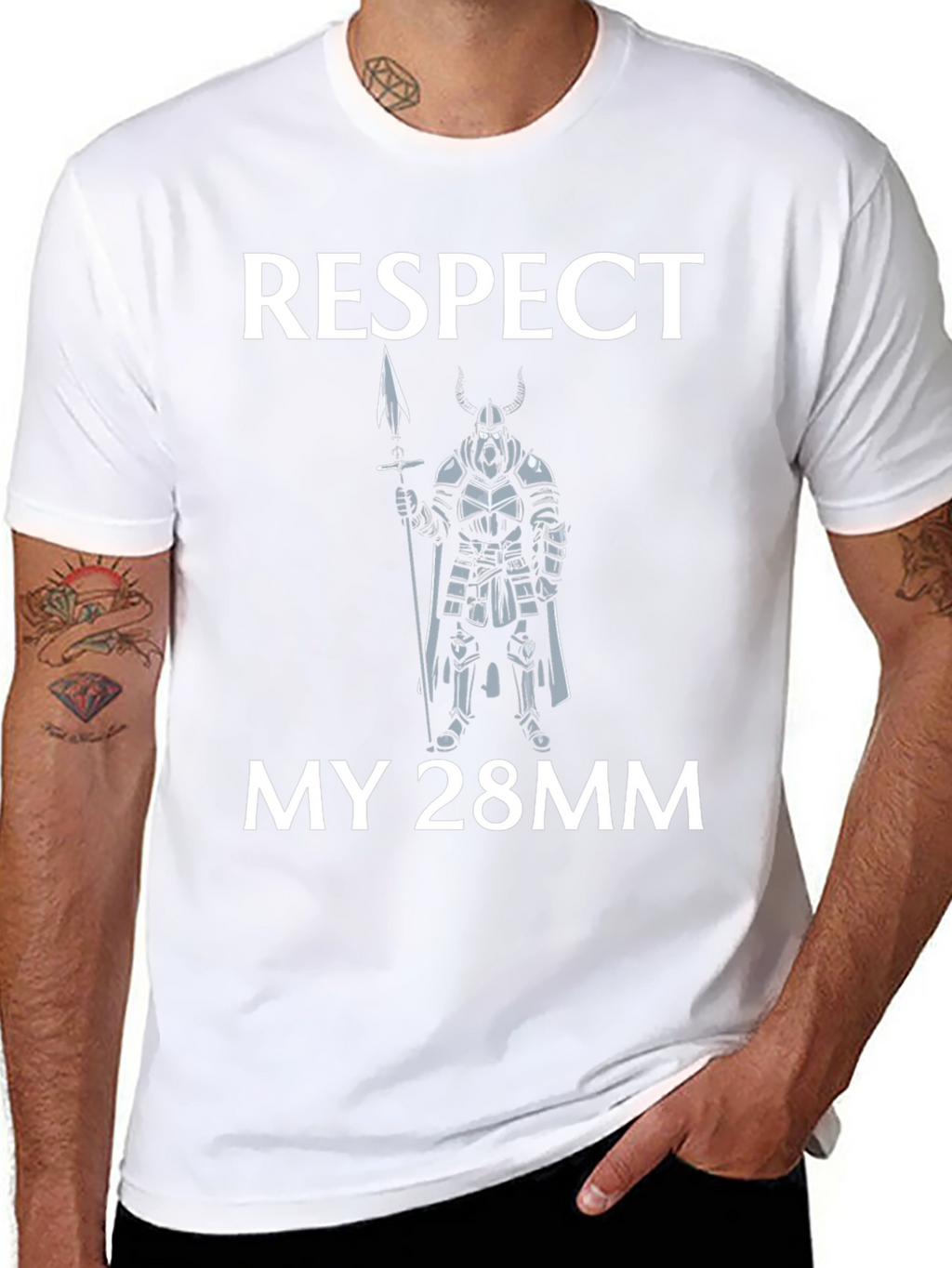 Respect My 28mm T-Shirt Viking Spear