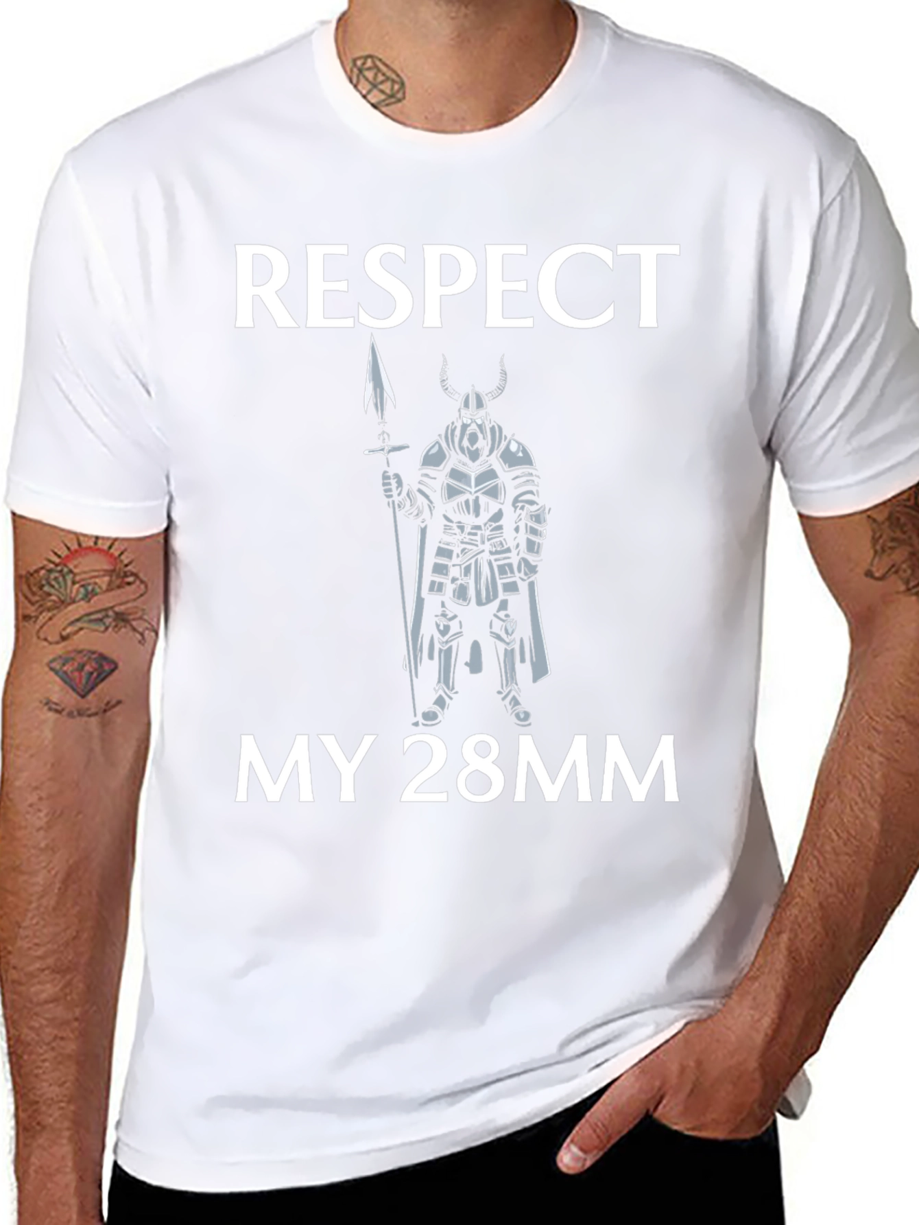 Respect My 28mm T-Shirt Viking Spear