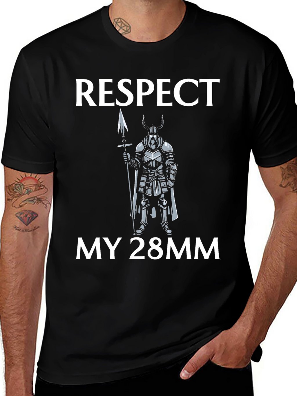 Respect My 28mm T-Shirt Viking Spear