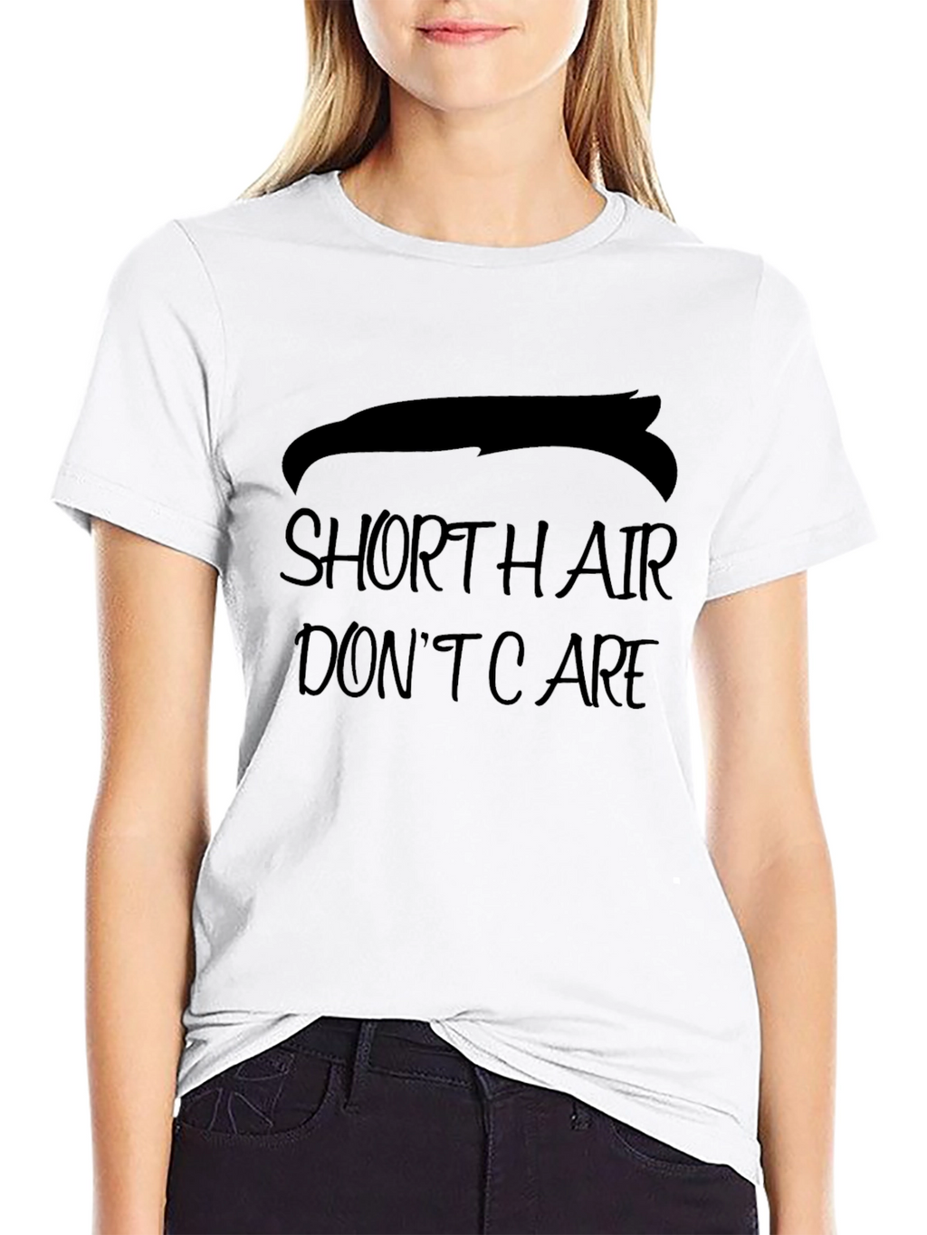 Short Hair Dont Care Mens T-Shirt