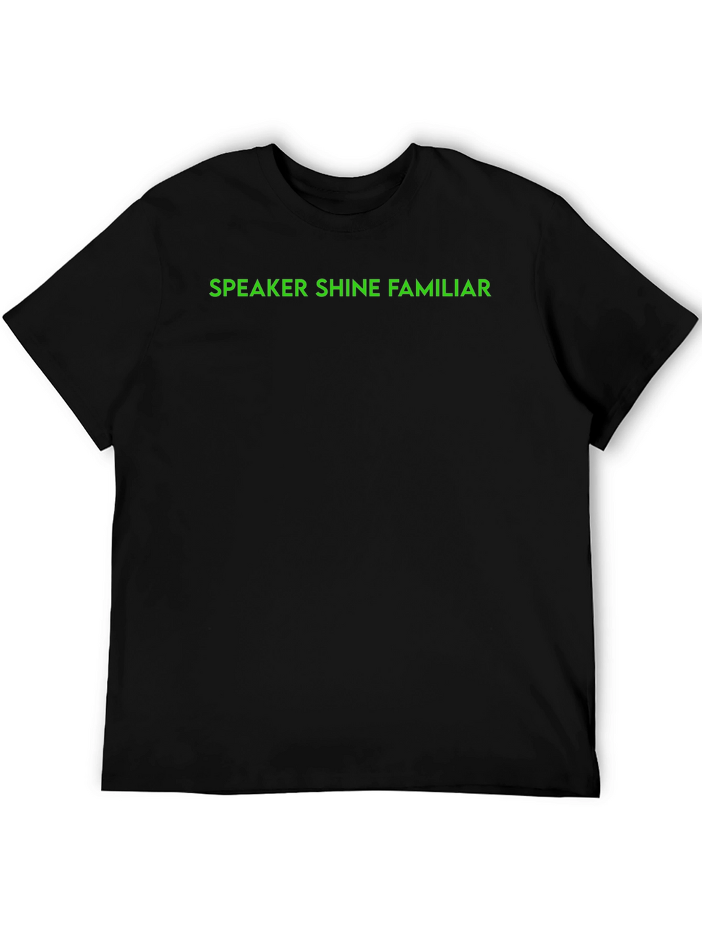 Speaker Shine Familiar Black T-Shirt