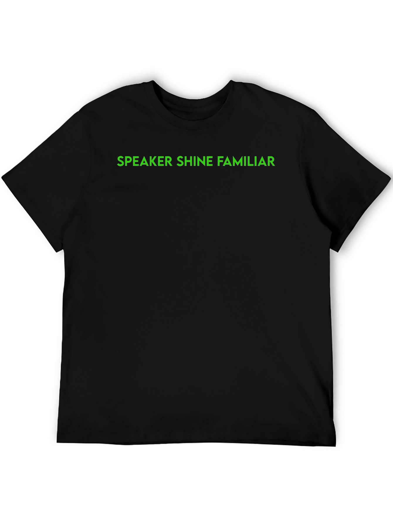 Speaker Shine Familiar Black T-Shirt