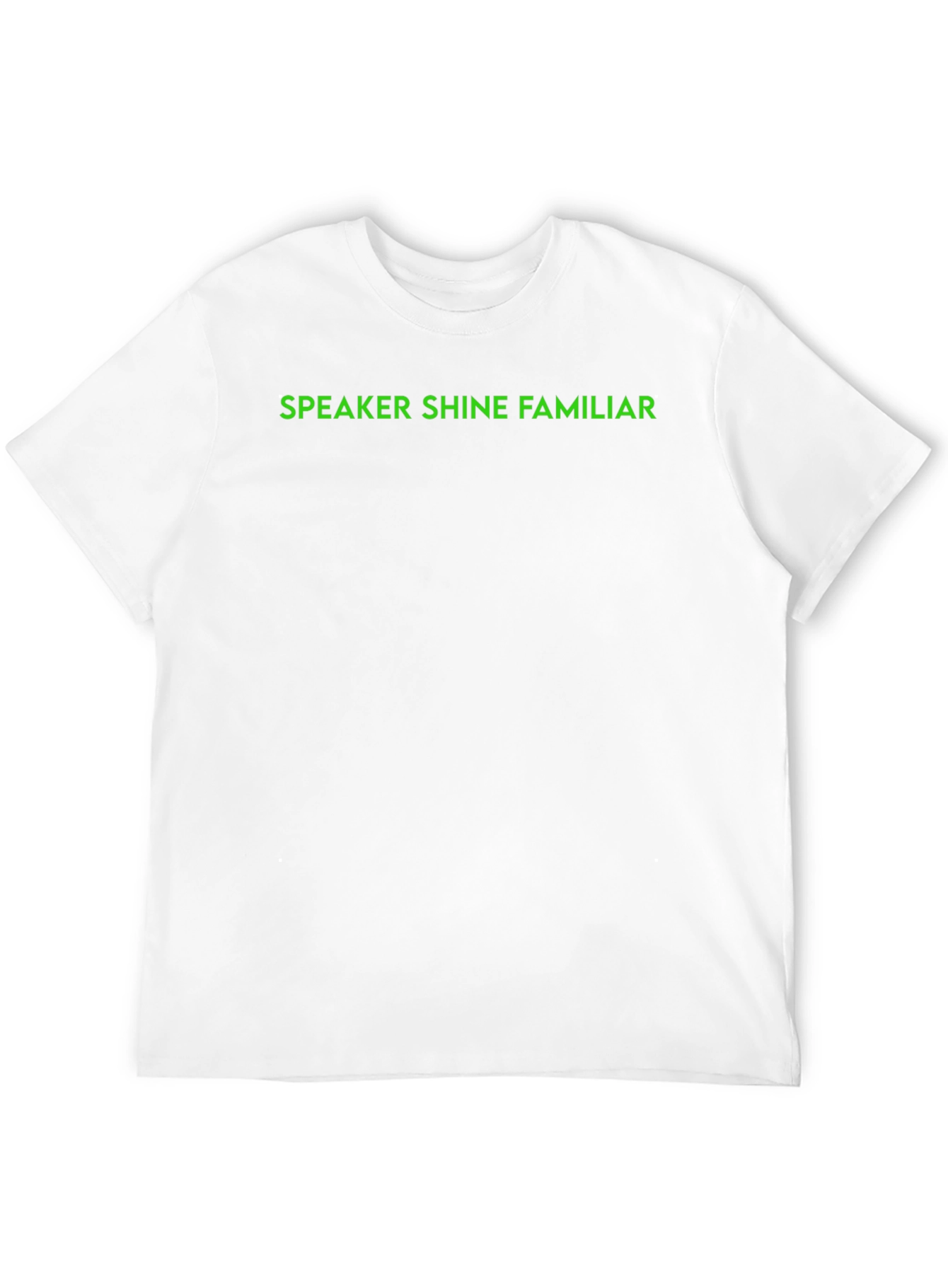 Speaker Shine Familiar Black T-Shirt