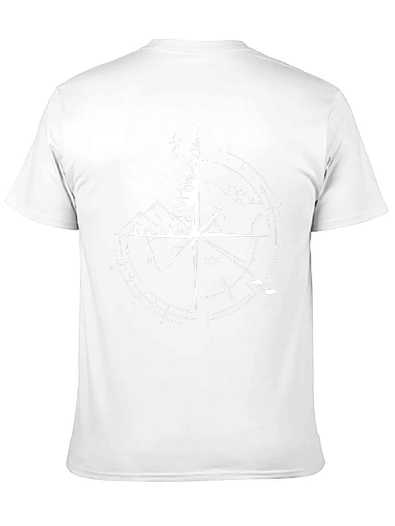 Compass Mountain Graphic Black T-Shirt