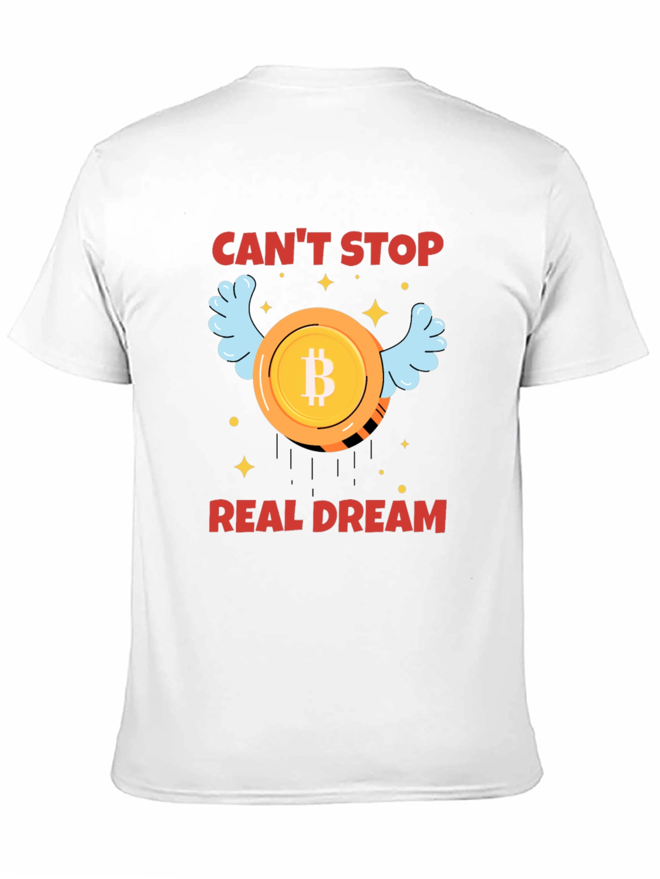 Bitcoin Dream T-Shirt - Crypto Wings Design