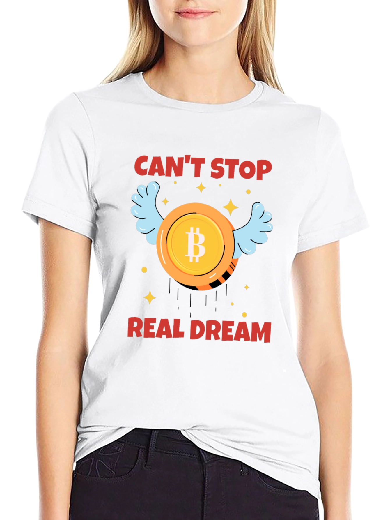 Bitcoin Dream T-Shirt - Crypto Wings Design