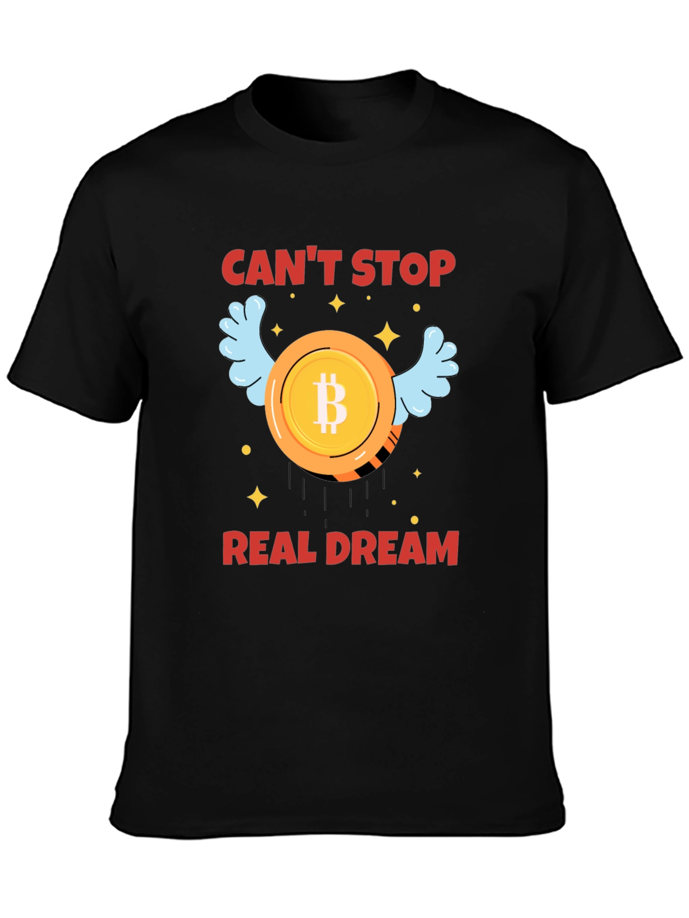 Bitcoin Dream T-Shirt - Crypto Wings Design