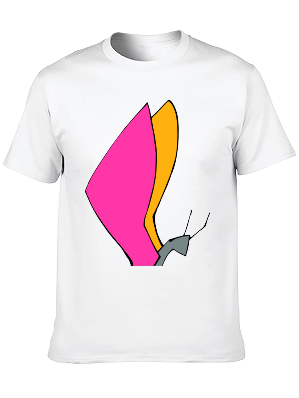 Modern Abstract Graphic Tee - Black