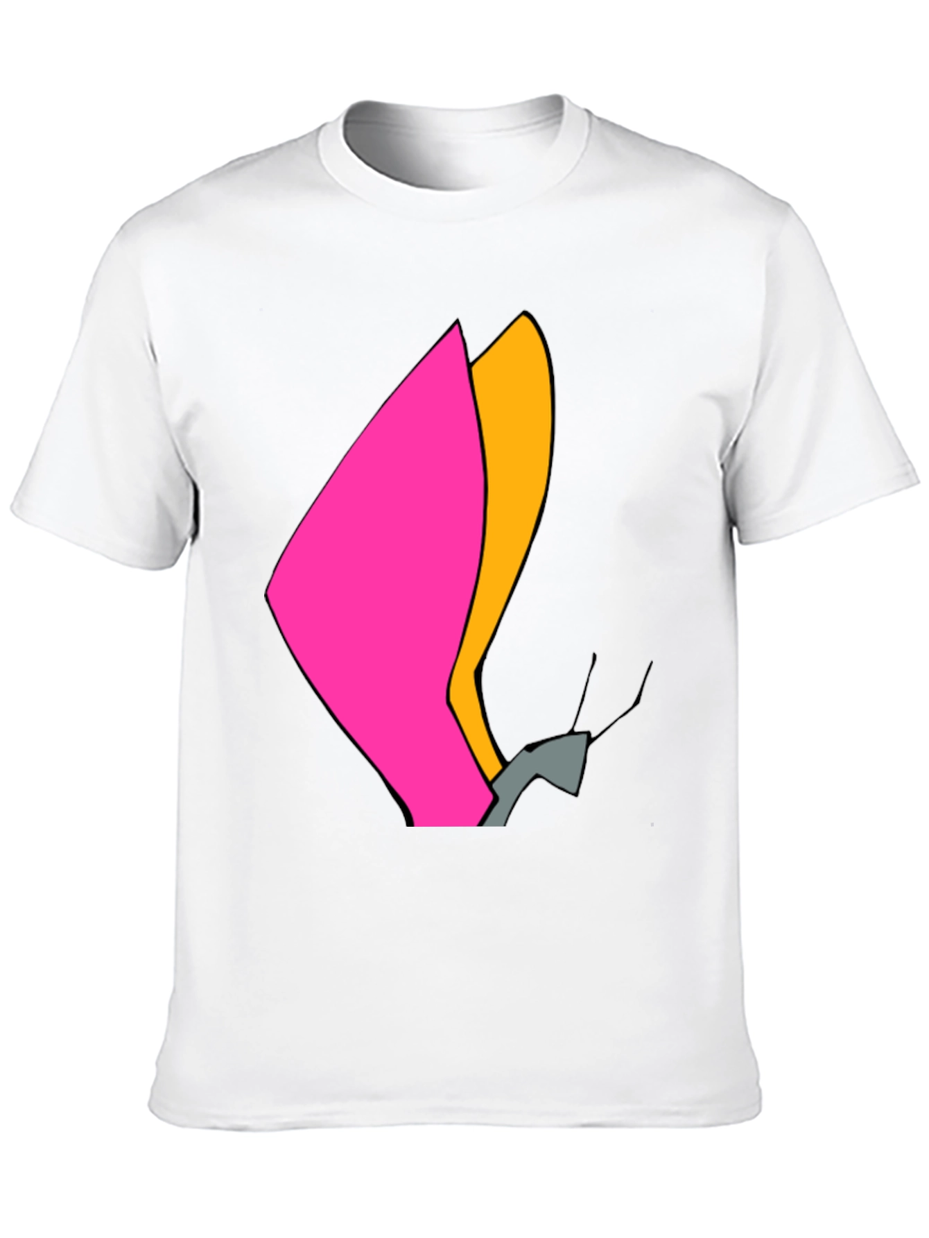 Modern Abstract Graphic Tee - Black