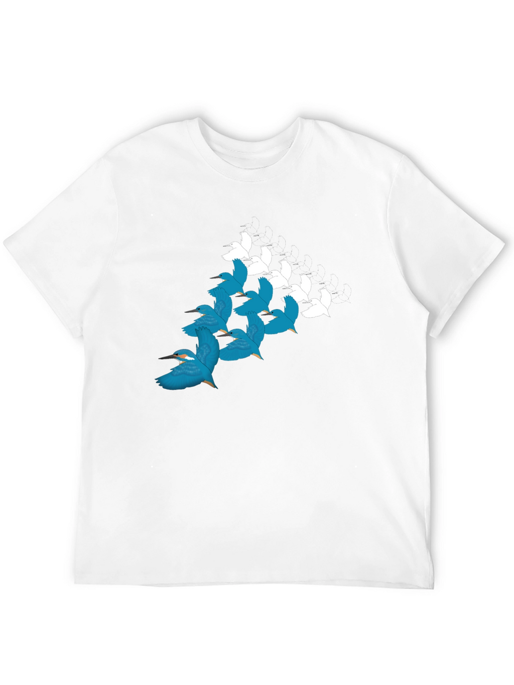 Bird Pattern T-Shirt