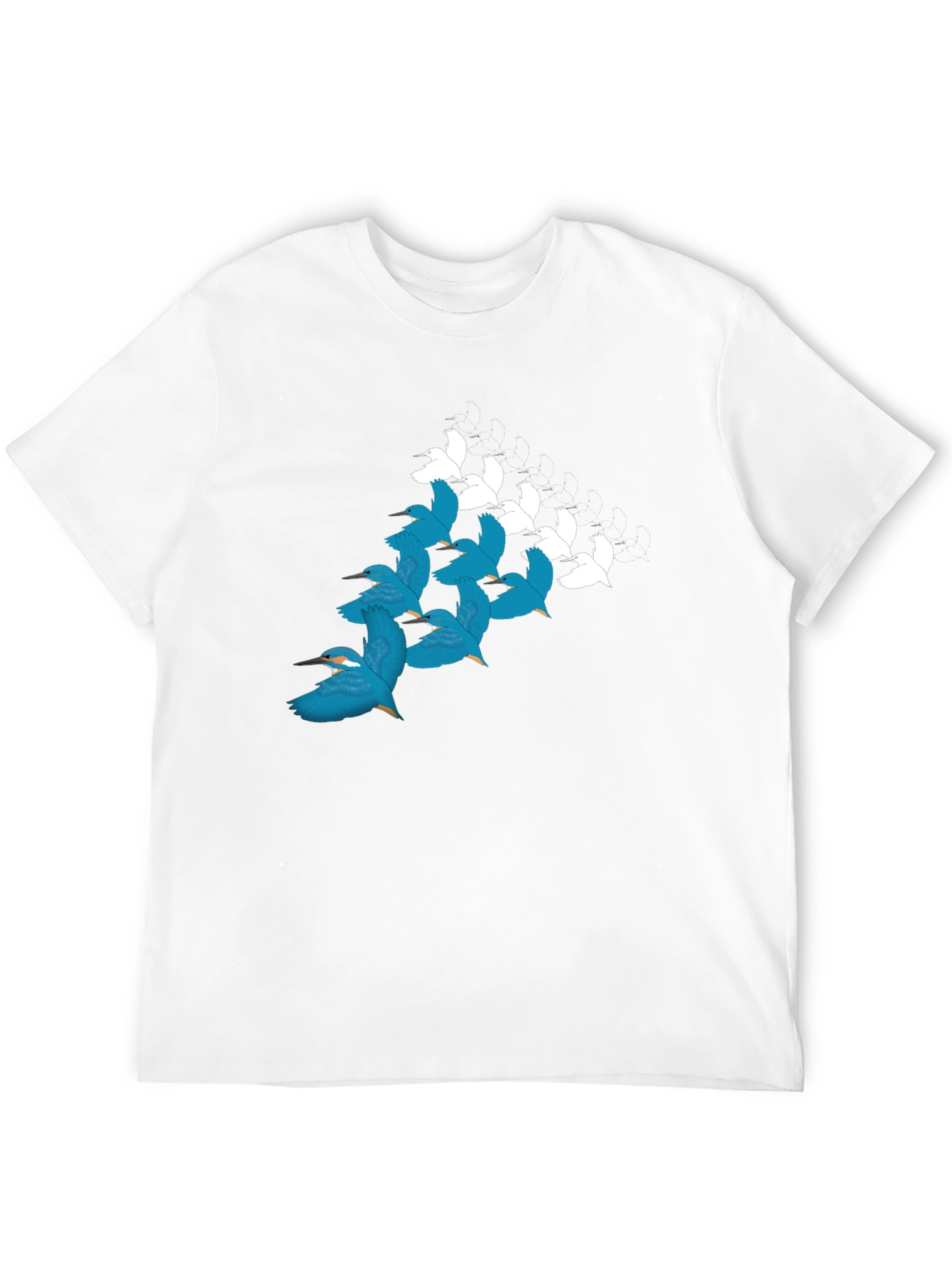 Bird Pattern T-Shirt