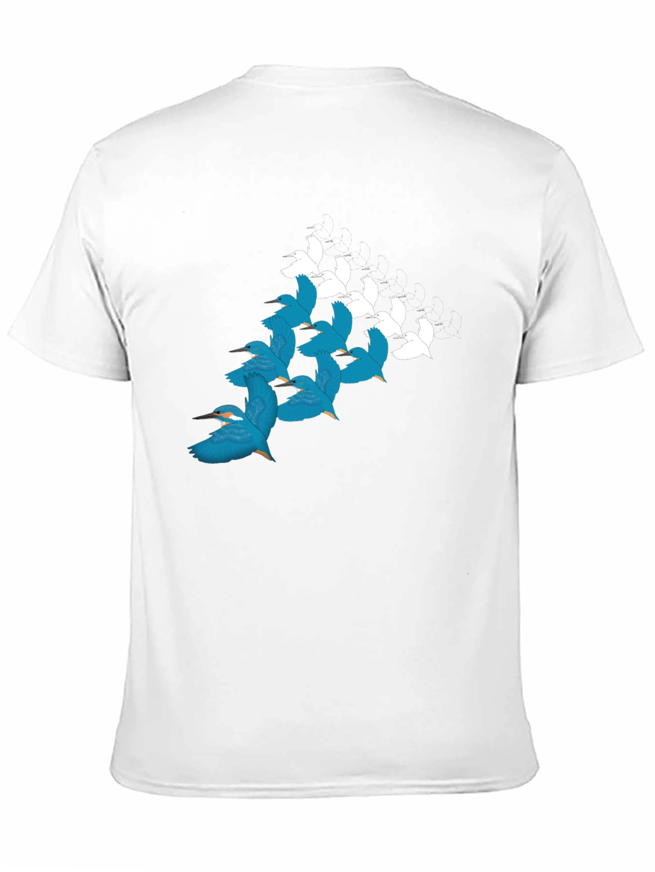 Bird Pattern T-Shirt