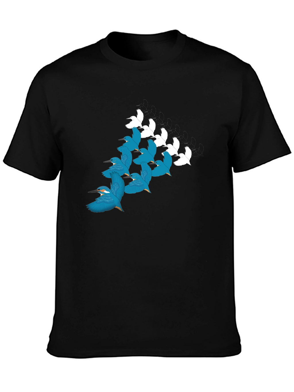 Bird Pattern T-Shirt