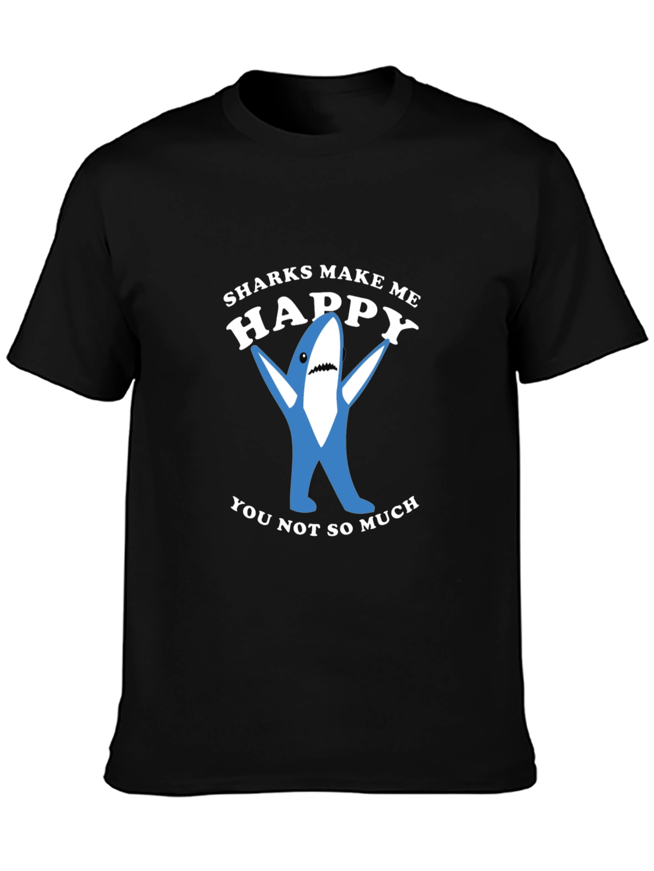Sharks Make Me Happy Graphic Tee