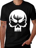 Skull Graphic Black T-Shirt - Unique Design
