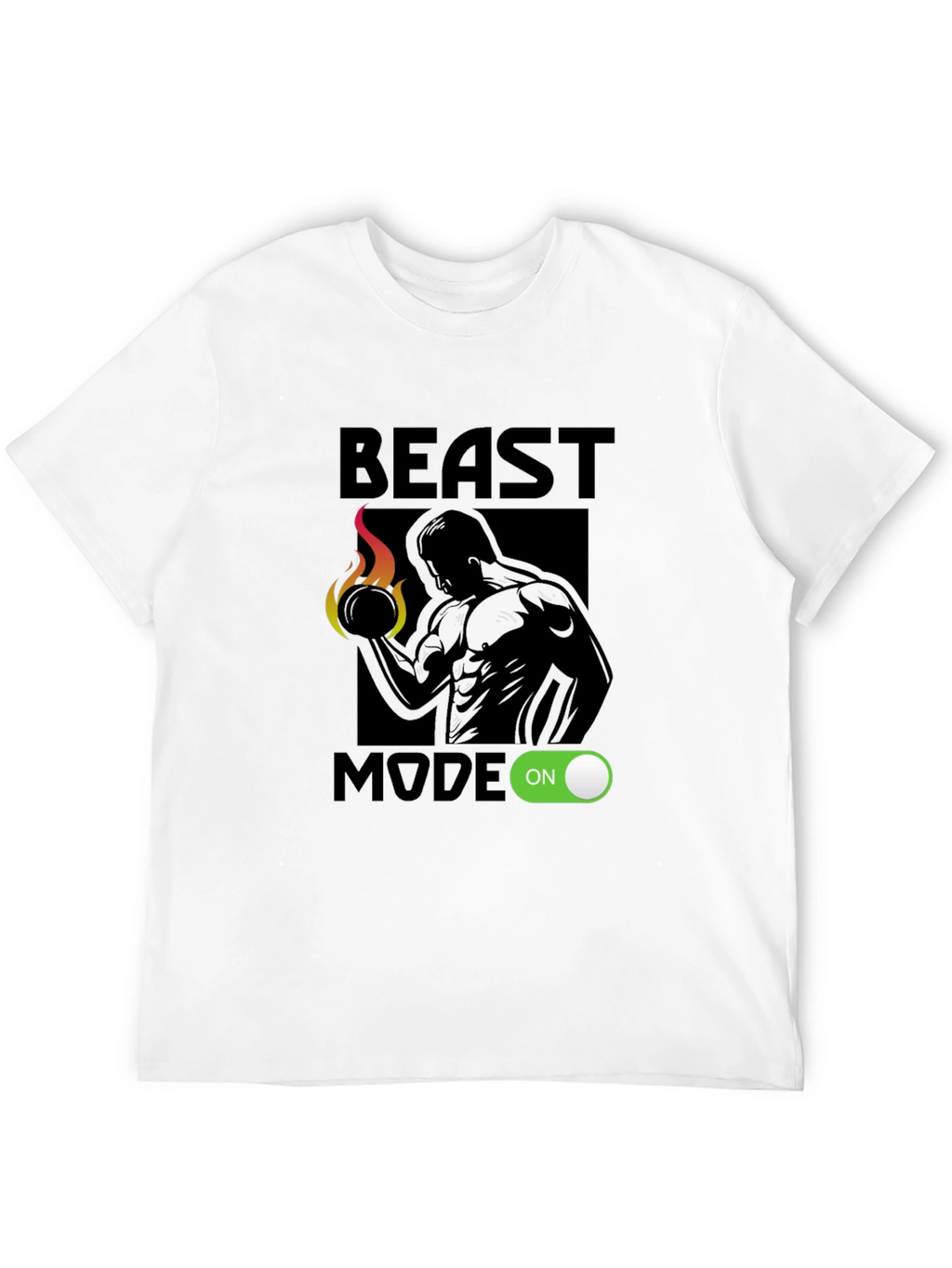 Beast Mode On Graphic T-Shirt - Black