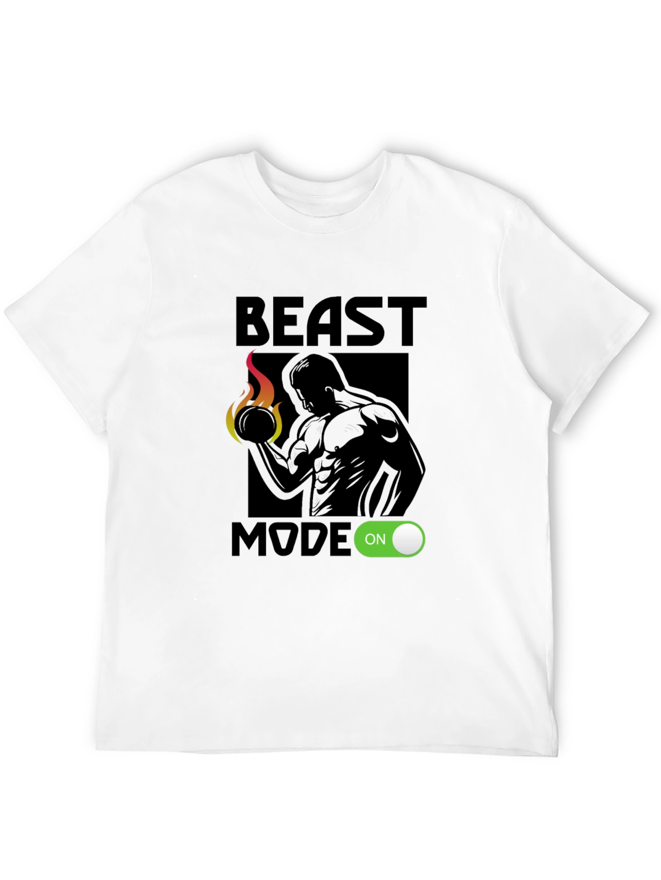 Beast Mode On Graphic T-Shirt - Black