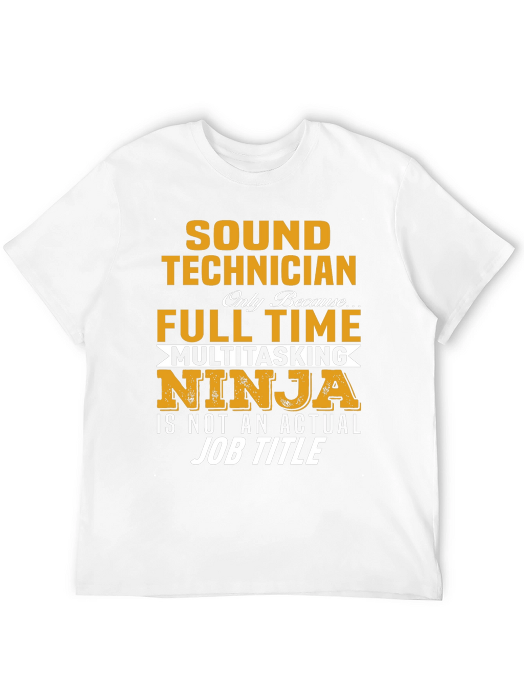 Sound Technician Multitasking Ninja Graphic T-Shirt