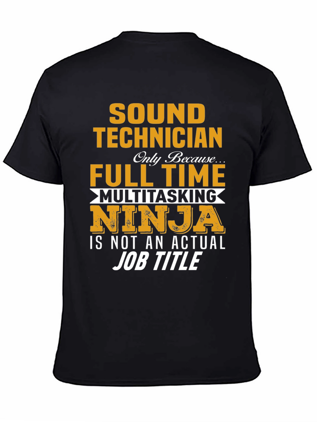 Sound Technician Multitasking Ninja Graphic T-Shirt