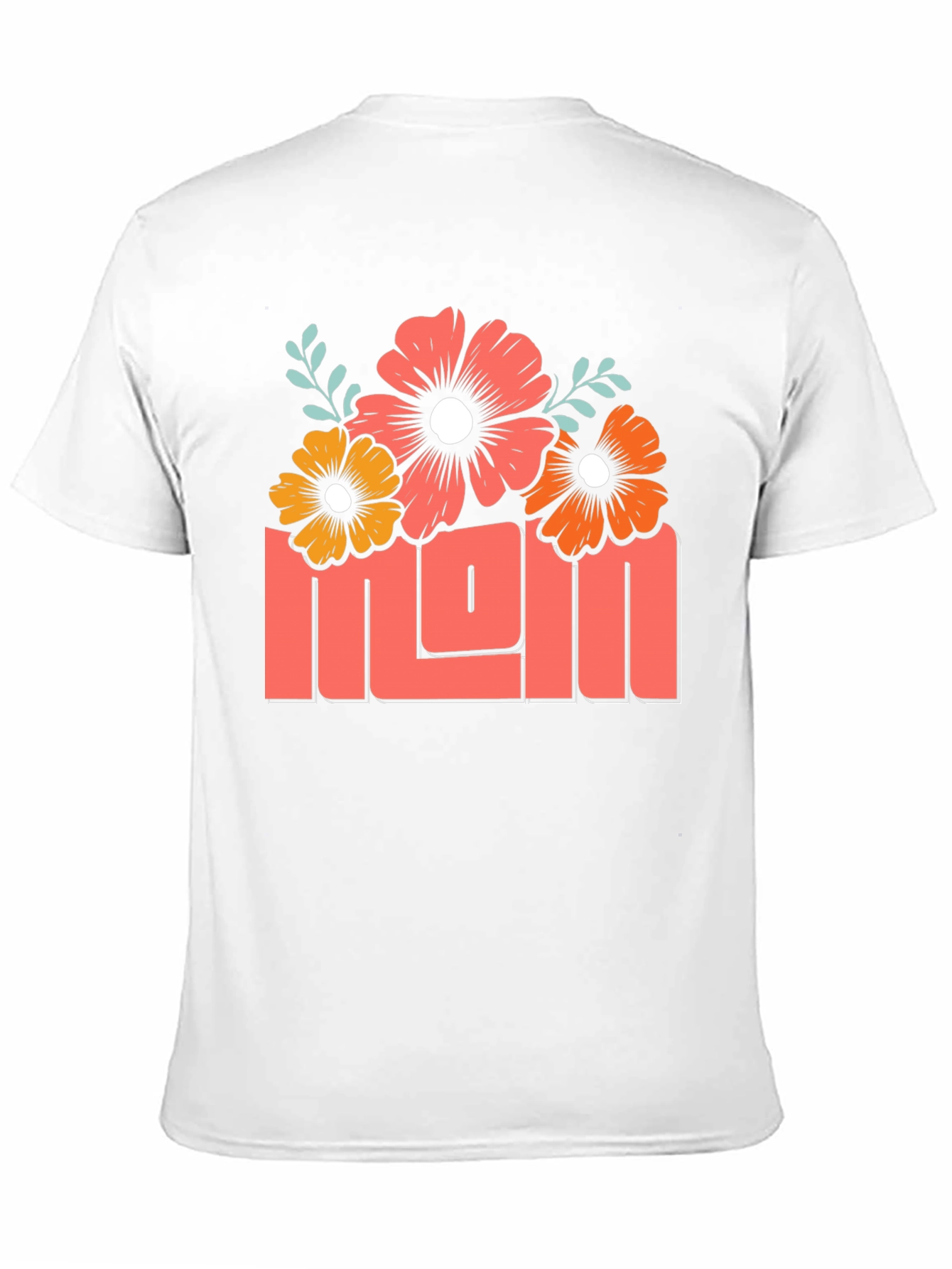 Floral Mom Graphic T-Shirt - Black Cotton Tee