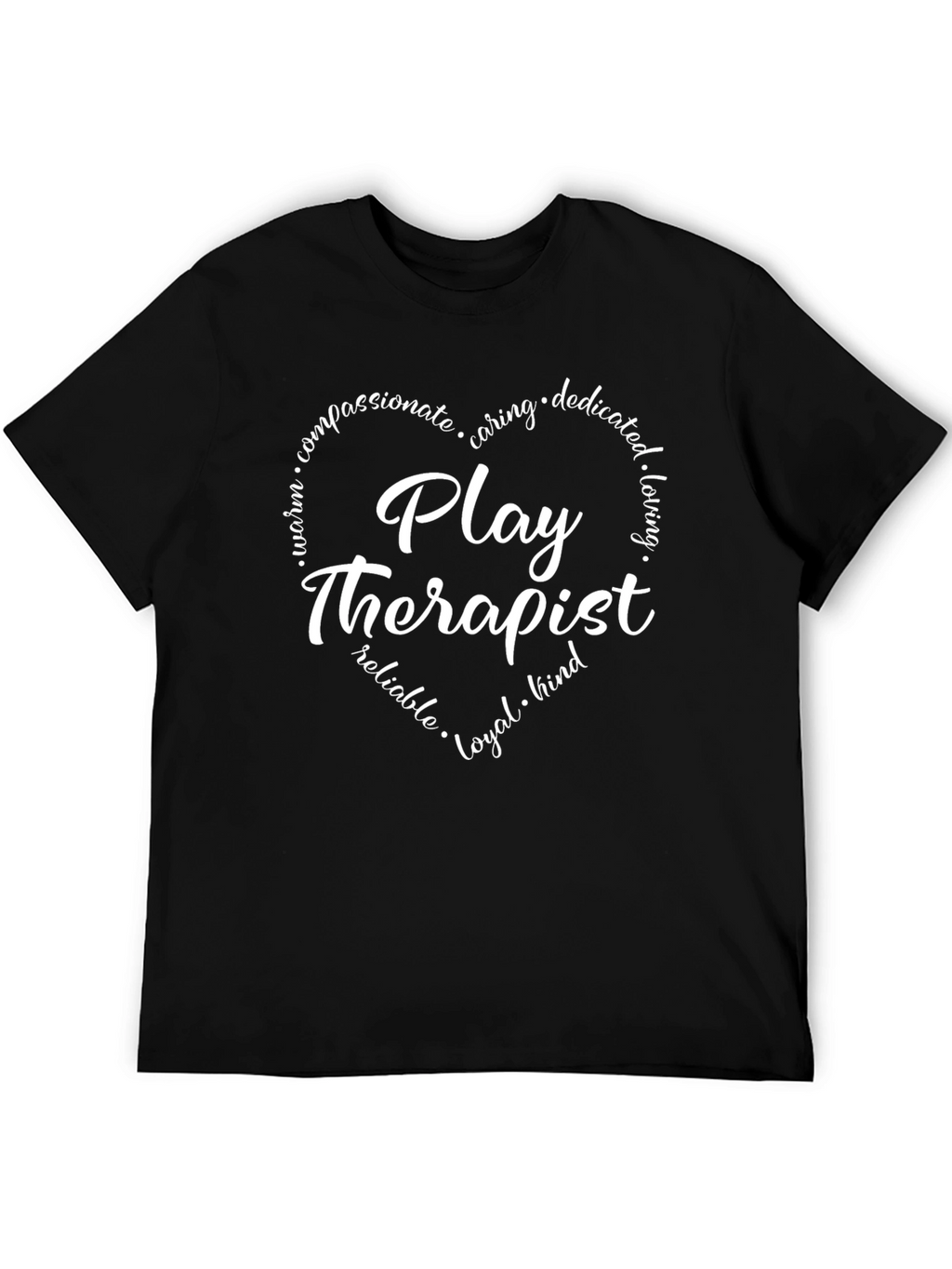 Play Therapist Heart Graphic Tee - Caring & Dedicated