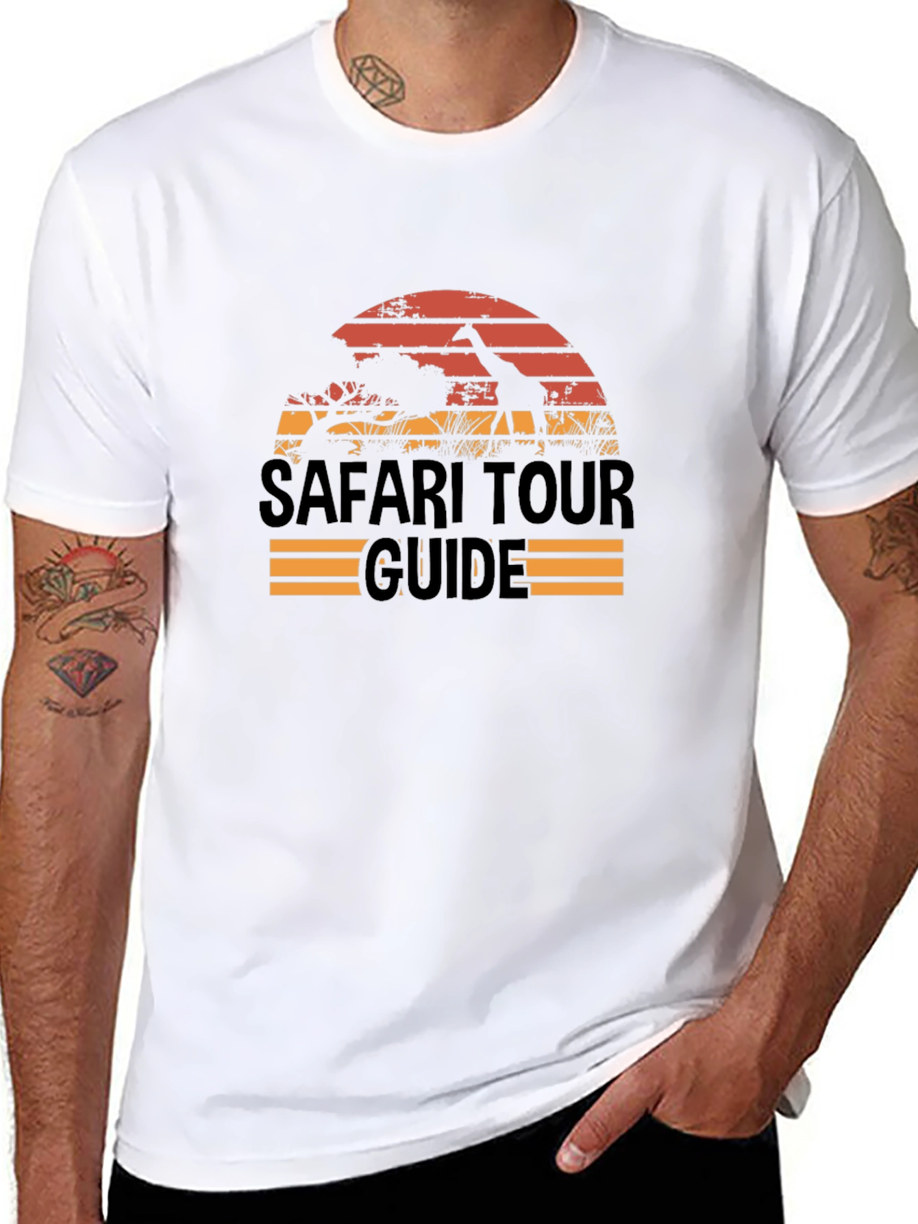 Safari Tour Guide T-Shirt - Black
