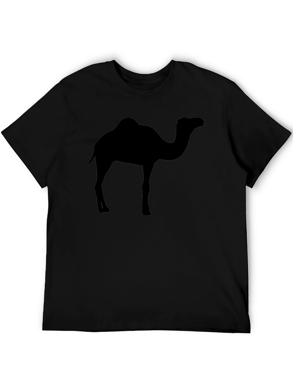 Mens Black Camel Silhouette Graphic Tee