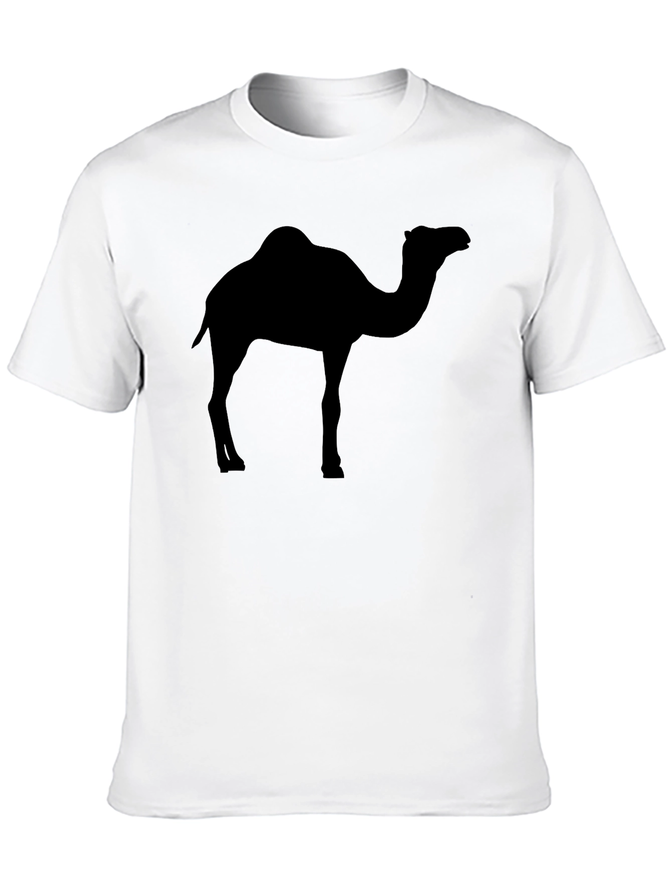 Mens Black Camel Silhouette Graphic Tee