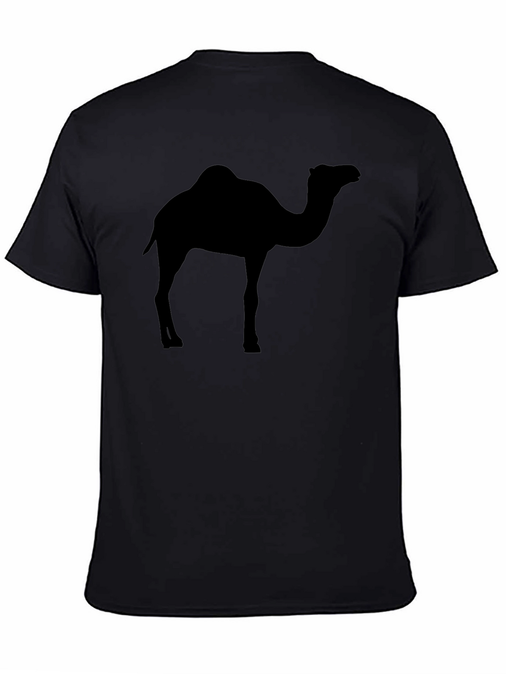 Mens Black Camel Silhouette Graphic Tee