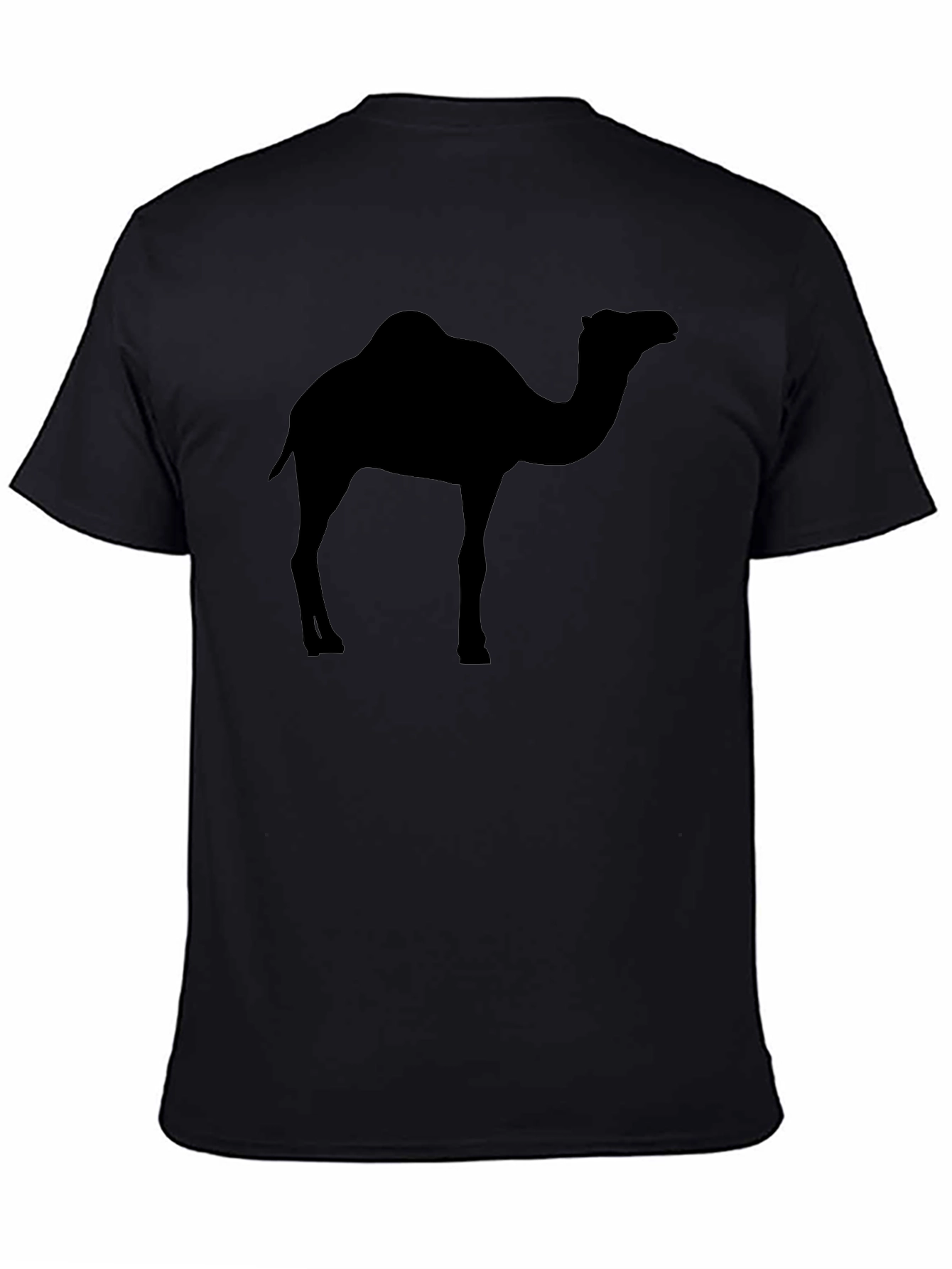 Mens Black Camel Silhouette Graphic Tee