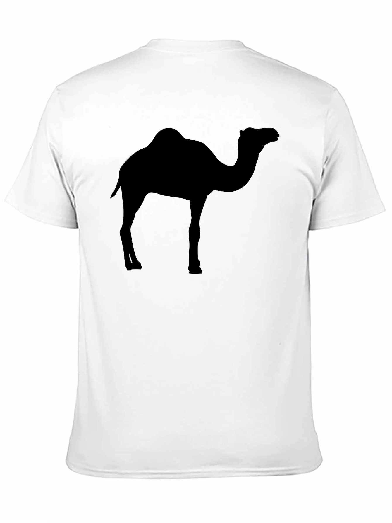 Mens Black Camel Silhouette Graphic Tee