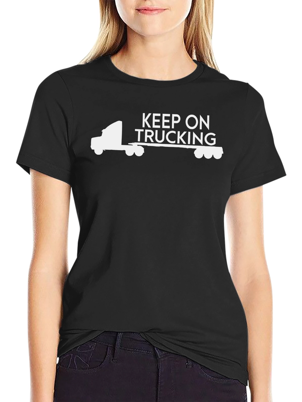 Keep On Trucking Graphic Tee - Black