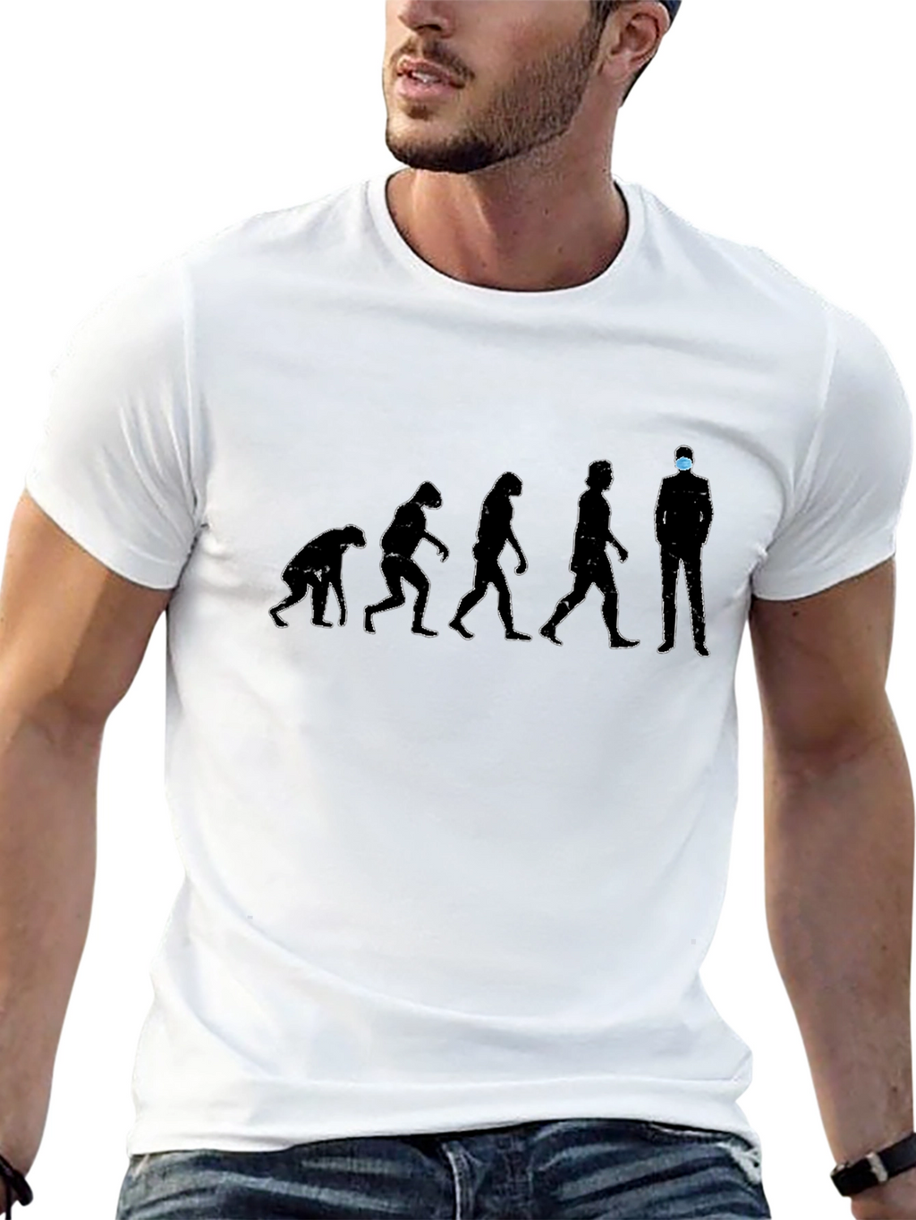 Evolution of Man T-Shirt - Masked Edition