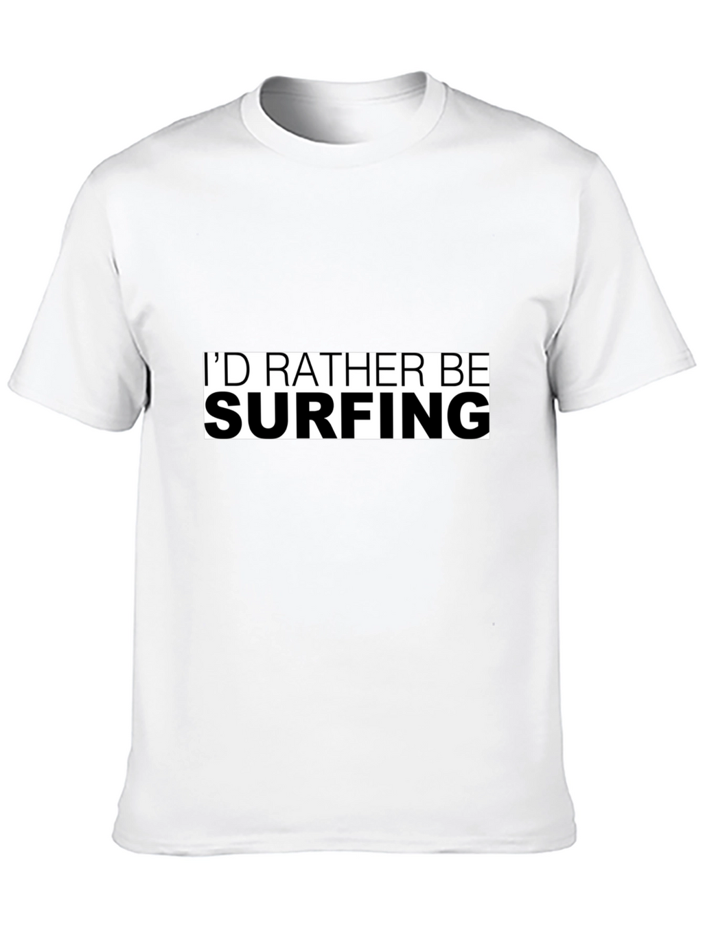 Id Rather Be Surfing T-Shirt - Black