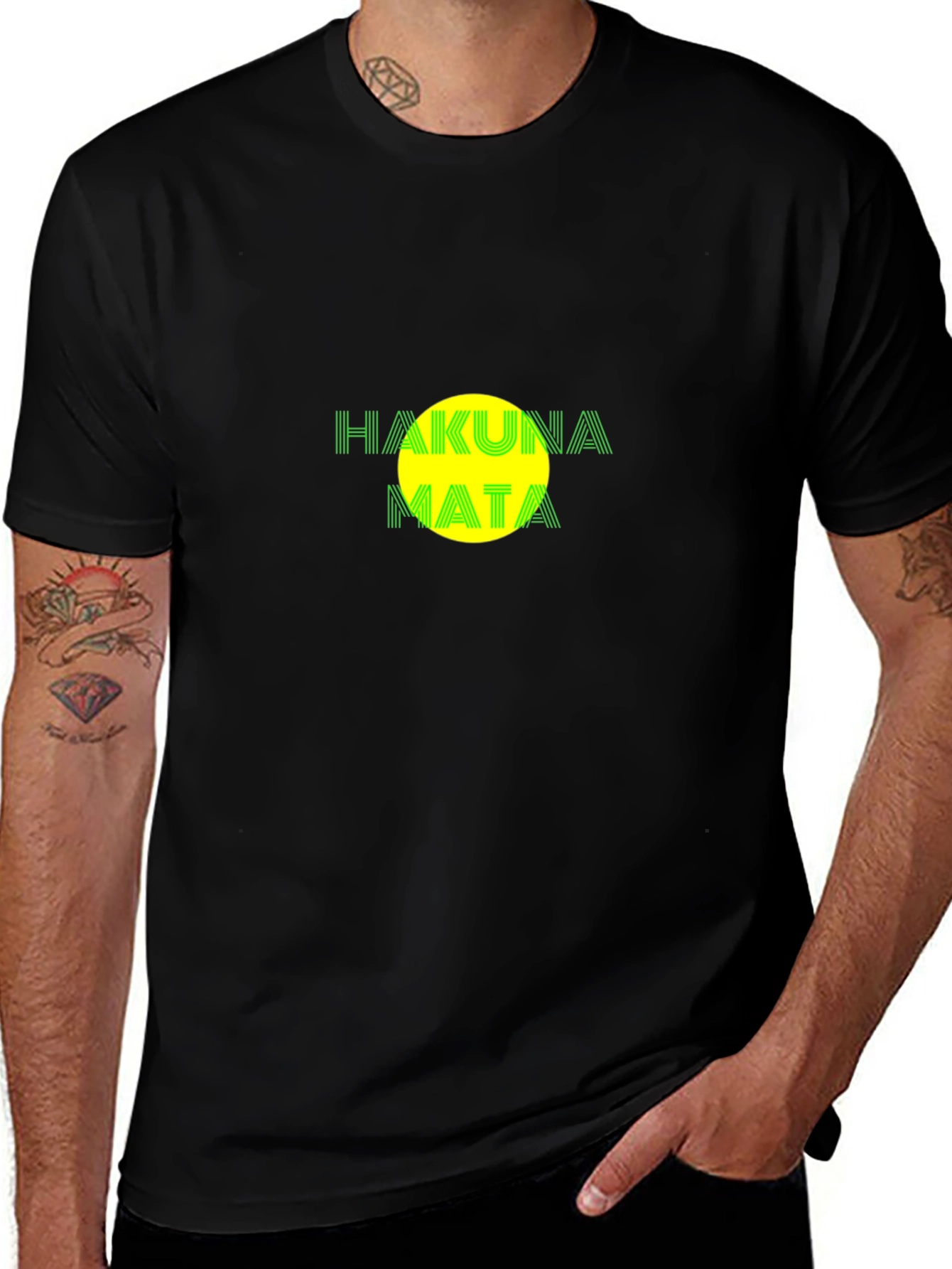Hakuna Matata Graphic T-Shirt - Black