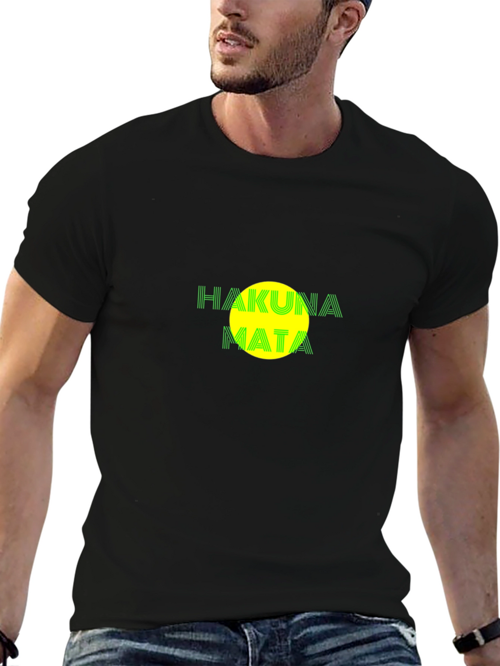 Hakuna Matata Graphic T-Shirt - Black
