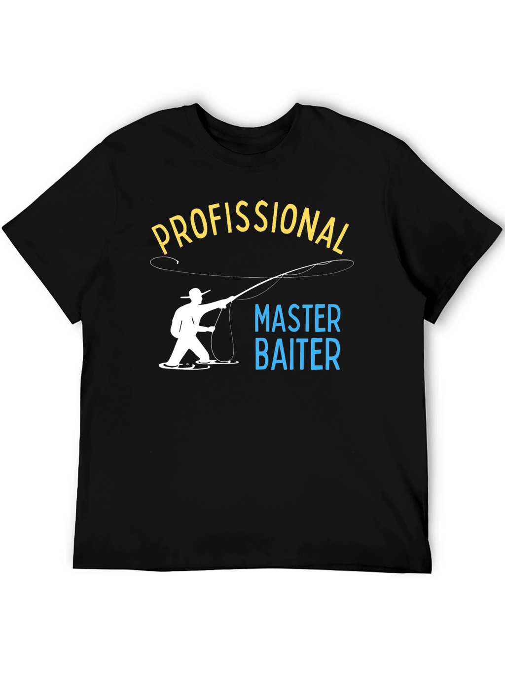 Profissional Master Baiter T-Shirt Funny Fishing Tee