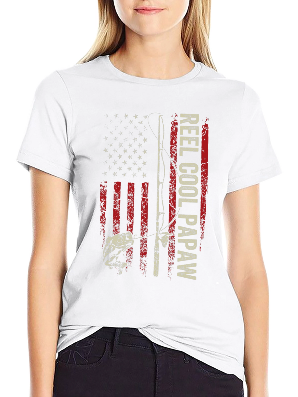 Reel Cool Papaw Graphic T-Shirt Fishing Dad
