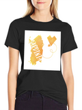 Sardinia Love T-Shirt - Black Cotton Tee