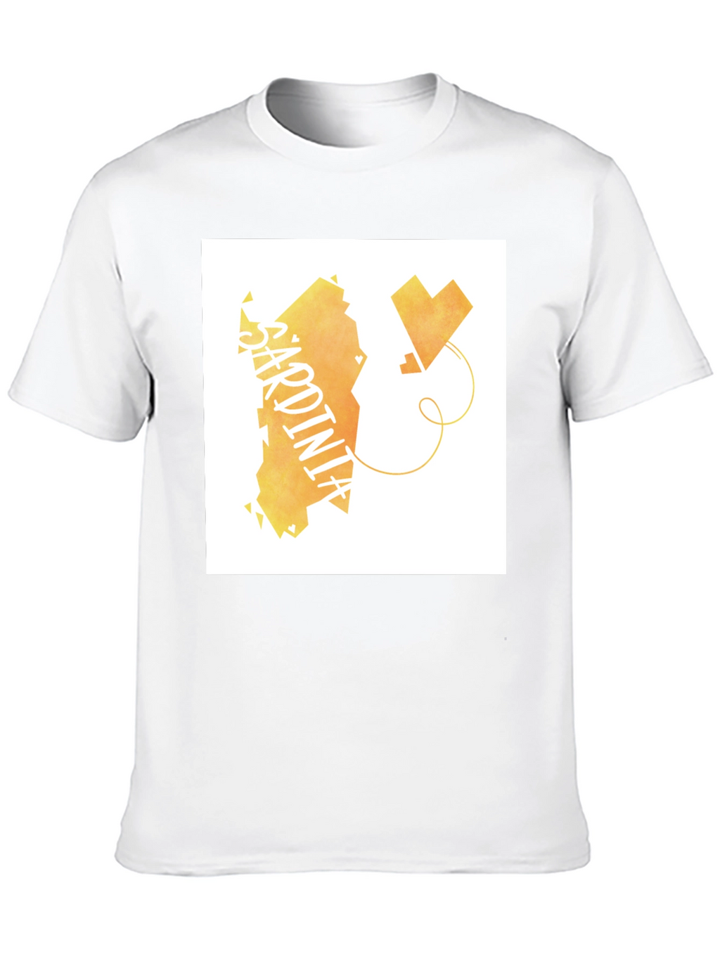 Sardinia Love T-Shirt - Black Cotton Tee