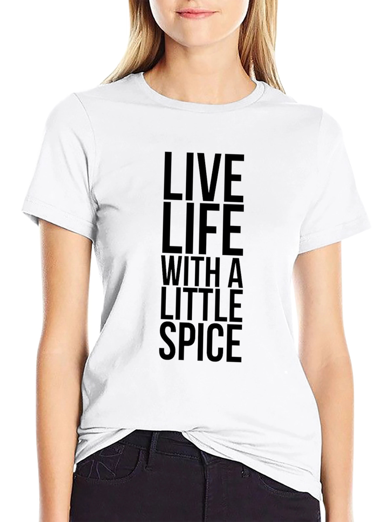 Live Life With a Little Spice Black T-Shirt