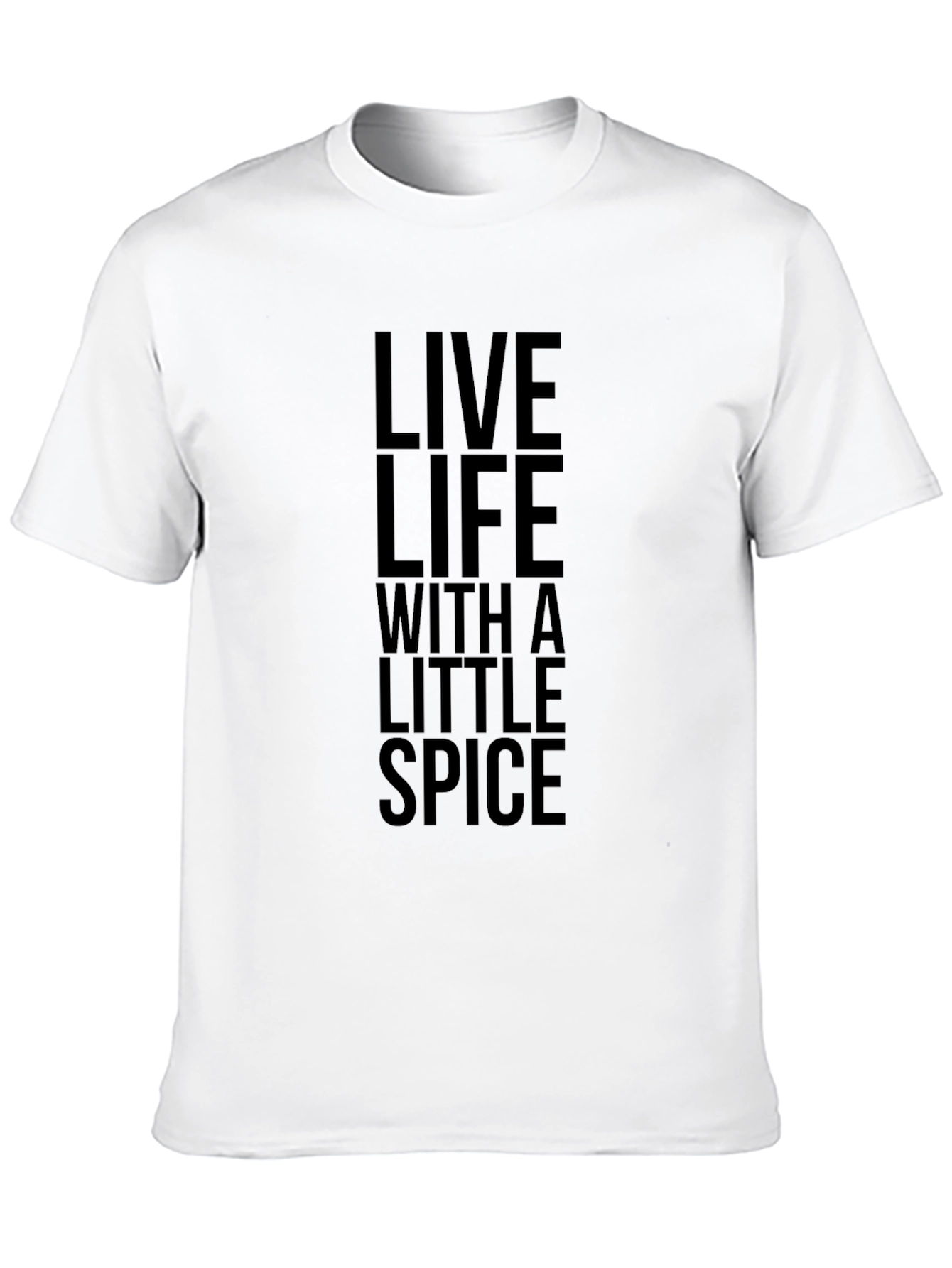 Live Life With a Little Spice Black T-Shirt