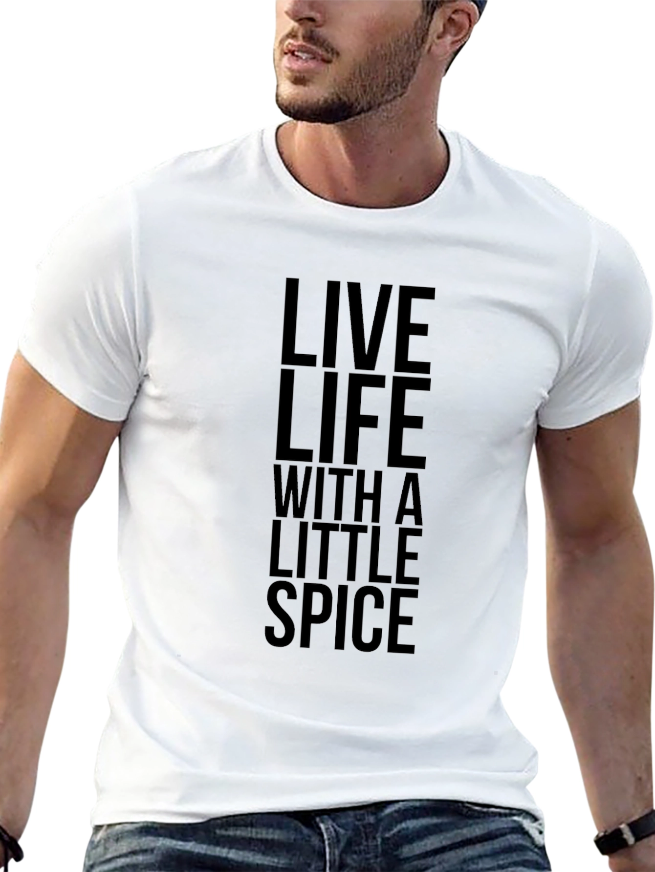 Live Life With a Little Spice Black T-Shirt