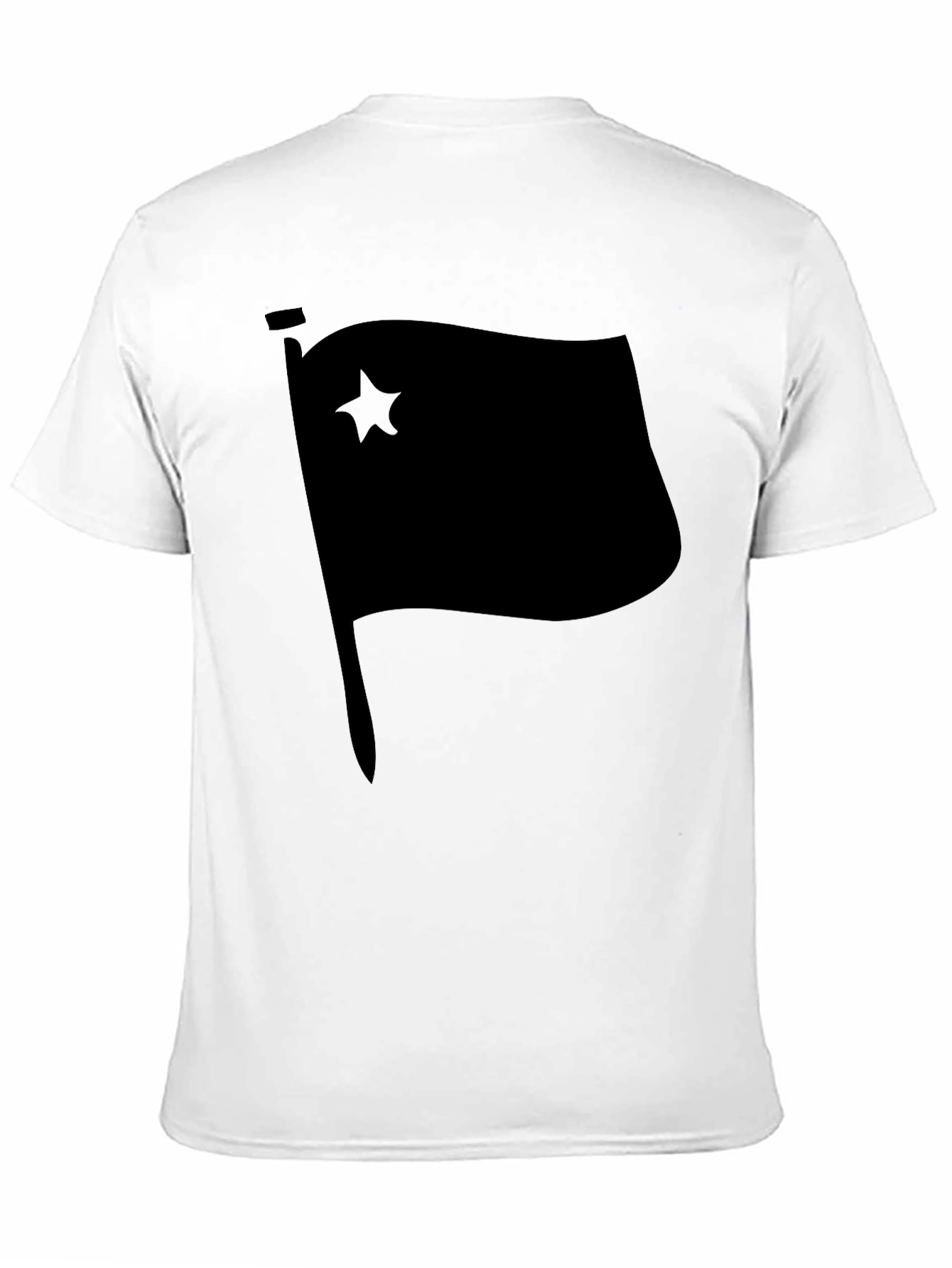 Black Flag with Star Graphic T-Shirt