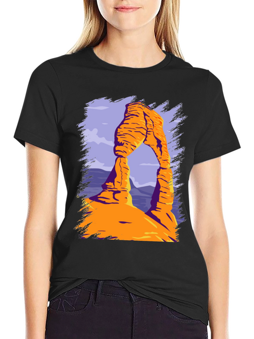 Arches National Park Graphic Tee - Desert Landscape T-Shirt