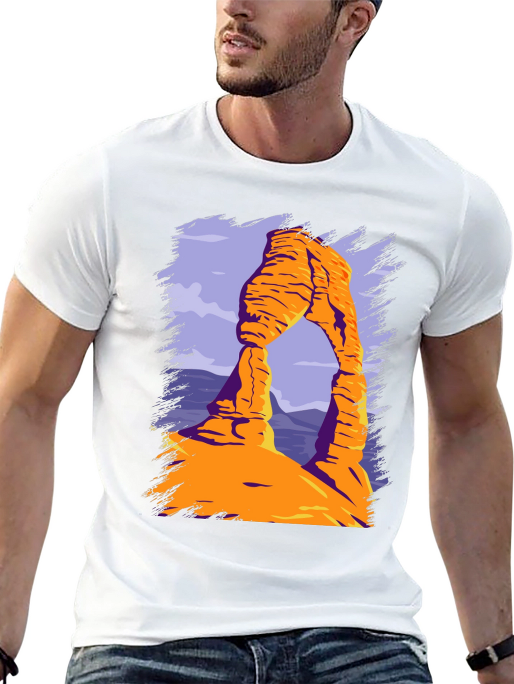 Arches National Park Graphic Tee - Desert Landscape T-Shirt