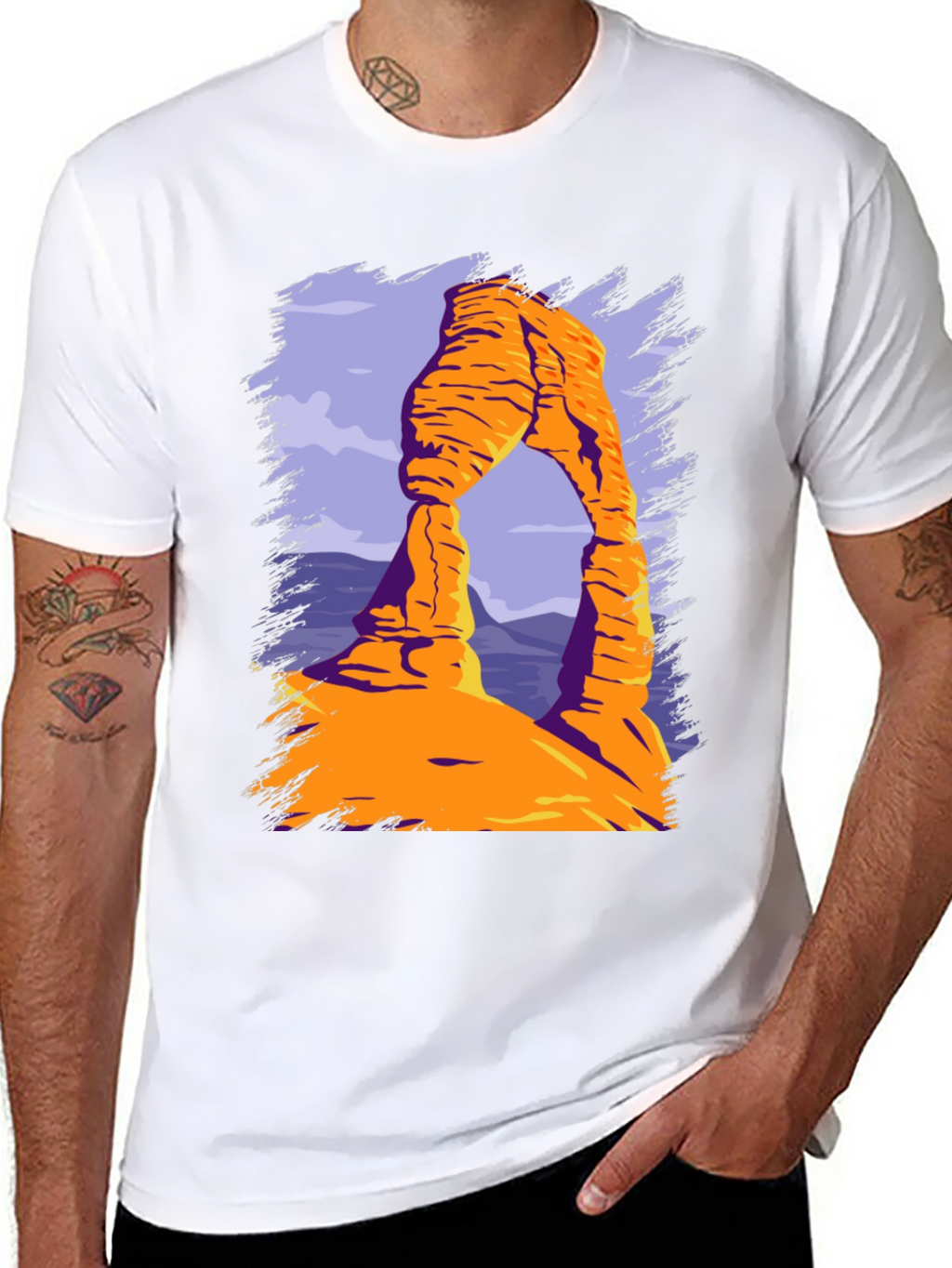 Arches National Park Graphic Tee - Desert Landscape T-Shirt