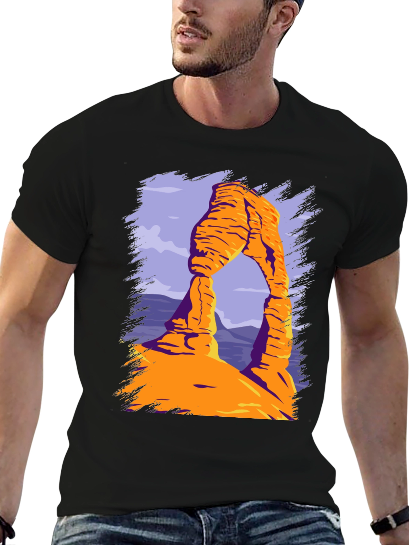 Arches National Park Graphic Tee - Desert Landscape T-Shirt