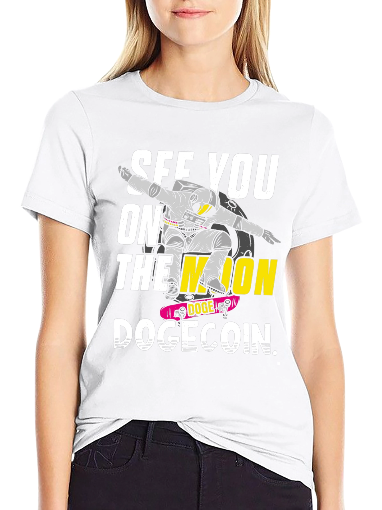 See You On the Moon Dogecoin Crypto T-Shirt