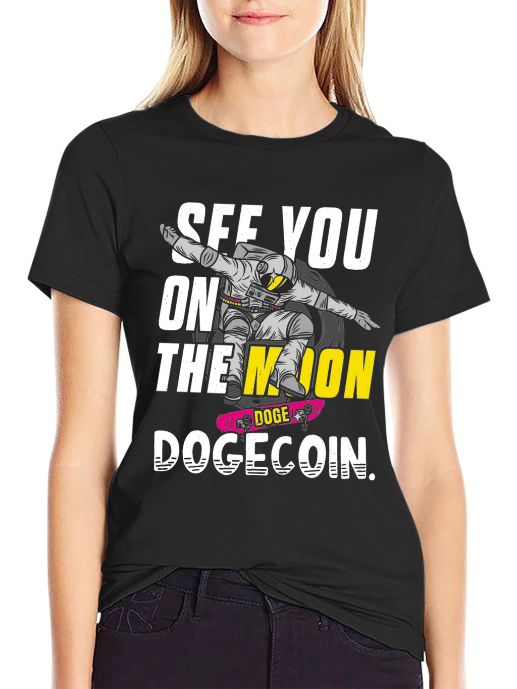 See You On the Moon Dogecoin Crypto T-Shirt
